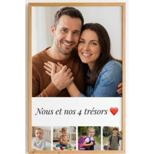Une grande photo, quatre petits trésors